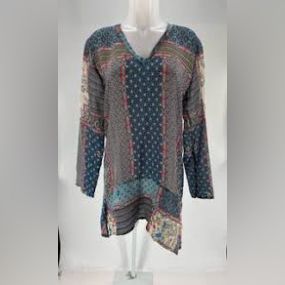 Johnny Was Multicolor Patchwork Tunic - image 1